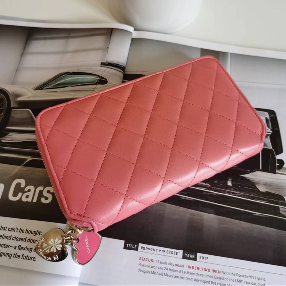 Chanel Limited Zipper wallet valentine pink - Picture 1 of 7